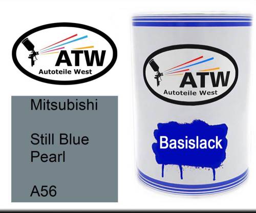 Mitsubishi, Still Blue Pearl, A56: 500ml Lackdose, von ATW Autoteile West.